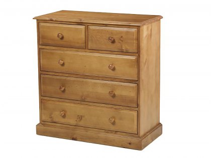 Archers Berwick 3+2 Drawer Pine Wooden Chest of Drawers (Assembled)