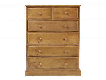 Archers Berwick 4+2 Drawer Pine Wooden Chest of Drawers (Assembled)