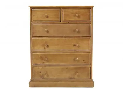 Archers Berwick 4+2 Drawer Pine Wooden Chest of Drawers (Assembled)