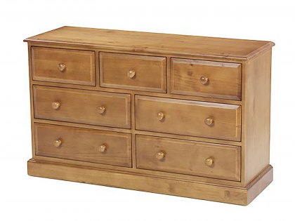 Archers Berwick 4+3 Drawer Pine Wooden Chest of Drawers (Assembled)