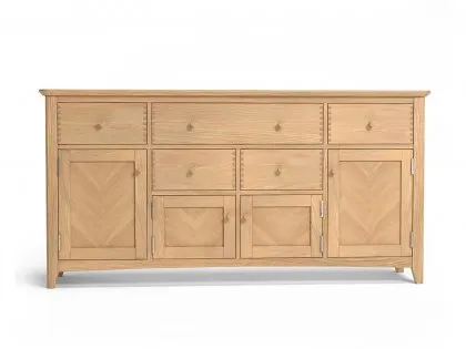 Archers Oslo 4 Door 5 Drawer Light Oak Large Wooden Sideboard (Assembled)