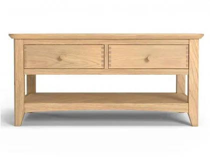 Archers Oslo 2 Drawer Light Oak Wooden Coffee Table (Assembled)