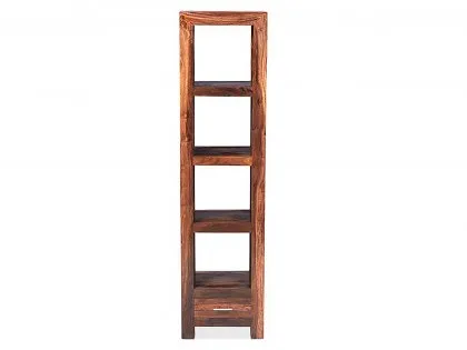 Archers Santa Clara 1 Drawer Acacia Tall Narrow Wooden Bookcase (Assembled)