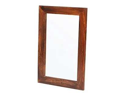 Archers Santa Clara Acacia Small Wooden Wall Mirror