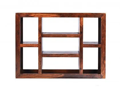 Archers Santa Clara Acacia Wide Wooden Bookcase (Assembled)