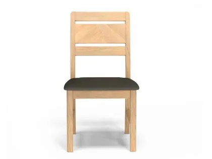 Archers Oslo Light Oak and Grey Wooden Dining Chair