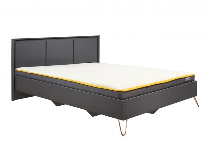 Birlea Arlo 4ft6 Double Charcoal Wooden Bed Frame