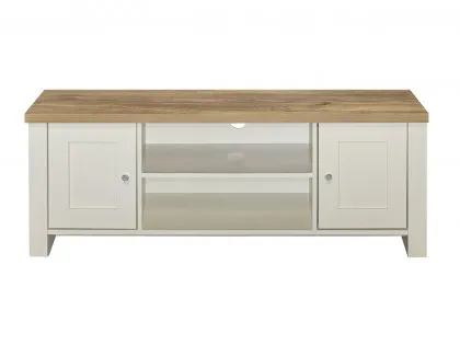 Birlea Highgate Cream and Oak Effect Large TV Unit