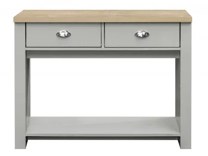 Birlea Highgate Grey and Oak Effect 2 Drawer Console Table