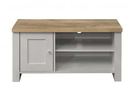 Birlea Highgate Grey and Oak Effect Small TV Unit