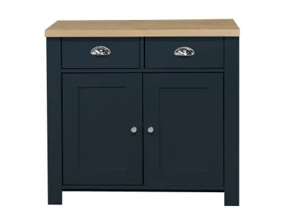 Birlea Highgate Navy and Oak Effect 2 Door 2 Drawer Sideboard