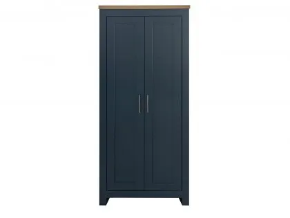 Birlea Highgate Navy and Oak Effect 2 Door Wardrobe