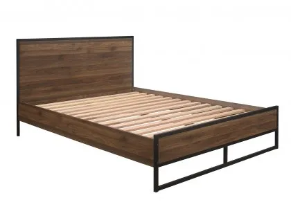 Birlea Houston 4ft Small Double Walnut Effect Bed Frame