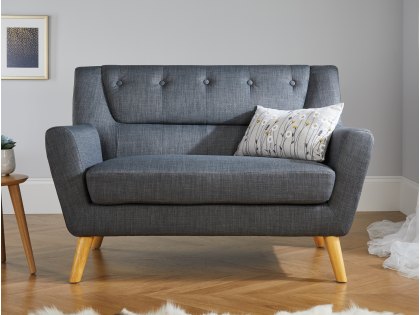 Birlea Lambeth Medium Grey Fabric Sofa