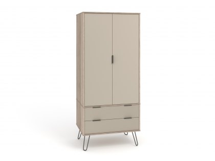 Core Augusta Driftwood and Calico 2 Door 2 Drawer Double Wardrobe (Flat Packed)