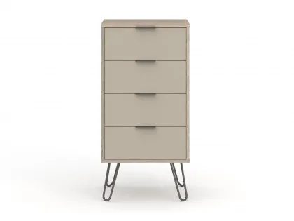 Core Augusta Driftwood and Calico 4 Drawer Narrow Chest of Drawers