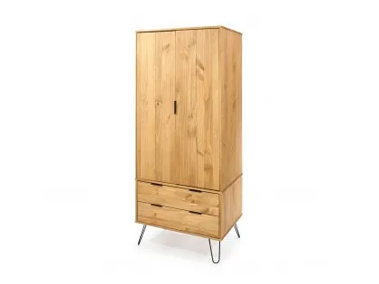 Core Augusta Waxed Pine 2 Door 2 Drawer Double Wardrobe