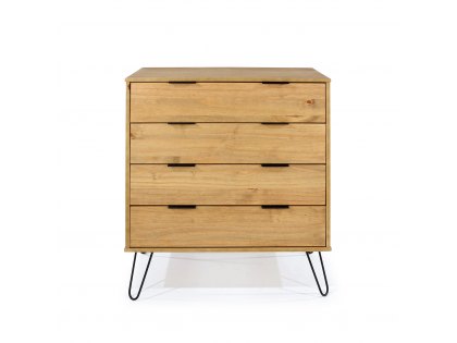 Core Augusta Waxed Pine 4 Drawer Chest of Drawers (Flat Packed)