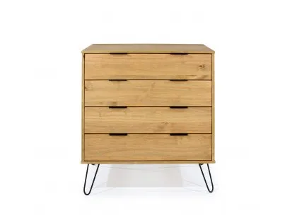 Core Augusta Waxed Pine 4 Drawer Chest of Drawers