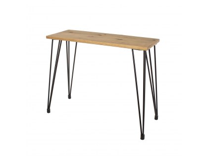 Core Augusta Waxed Pine Standard Console Table  (Flat Packed)