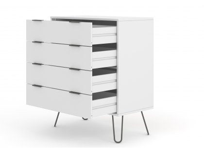 Core Augusta White 4 Drawer Chest of Drawers (Flat Packed)
