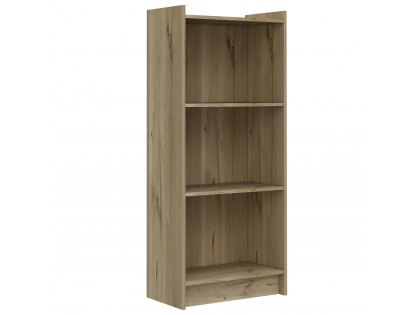 Core Brooklyn Bleached Pine 3 Shelf Bookcase (Flat Packed)