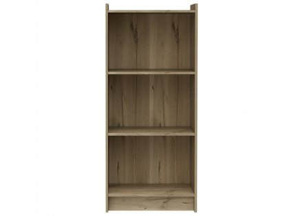 Core Brooklyn Bleached Pine 3 Shelf Bookcase (Flat Packed)
