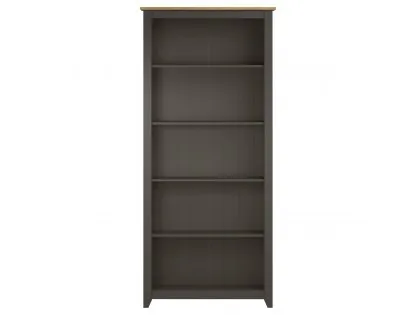 Core Capri Carbon and Waxed Pine Tall Bookcase