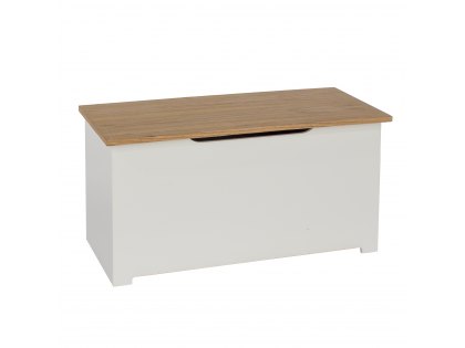 Core Colorado White and Oak Blanket Box (Flat Packed)