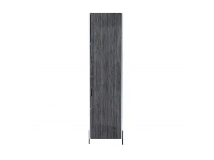 Core Dallas White and Grey Oak Tall 2 Door Storage Cabinet