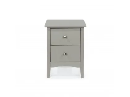 Core Como Light Grey 2 Drawer Bedside Table