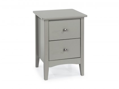 Core Como Light Grey 2 Drawer Bedside Cabinet (Flat Packed)