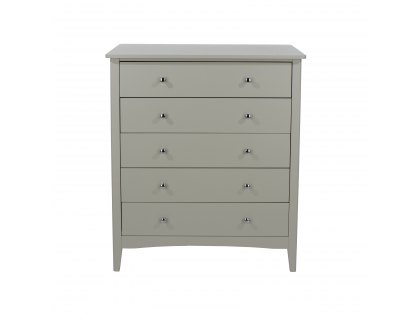 Core Como Light Grey 5 Drawer Chest of Drawers (Flat Packed)