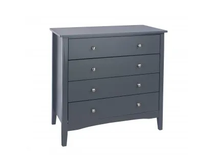 Core Como Midnight Blue 4 Drawer Chest of Drawers