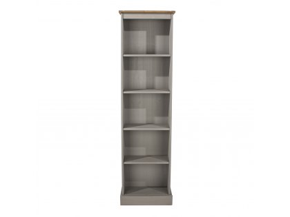 Core Corona Grey and Pine Tall Narrow Bookcases (Flat Packed)