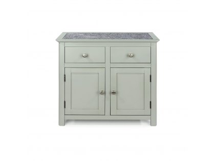 Core Perth Grey Painted with Grey Stone Inset 2 Door 2 Drawer Sideboard (Flat Packed)