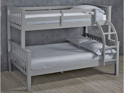 LPD Otto 3ft plus 4ft Grey Wooden Bunk Bed Frame