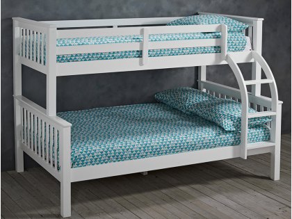 LPD Otto 3ft plus 4ft White Wooden Bunk Bed Frame