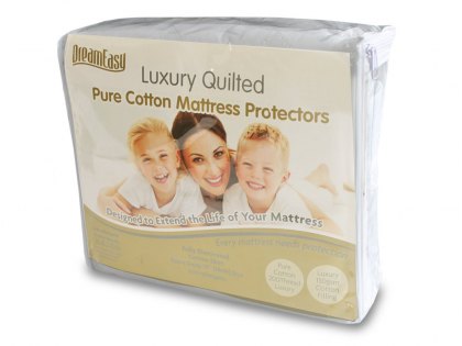 Harwood Textiles Luxury Quilted Pure Cotton Mattress Protector