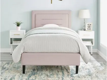 Limelight Picasso 3ft Single Pink Fabric Bed Frame