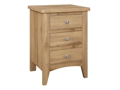 Birlea Hampstead Oak 3 Drawer Bedside Table