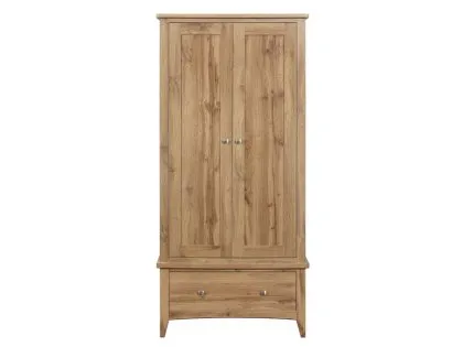 Birlea Hampstead Oak 2 Door 1 Drawer Double Wardrobe