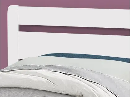 Sareer Beaulieu 3ft Single White Wooden Bed Frame