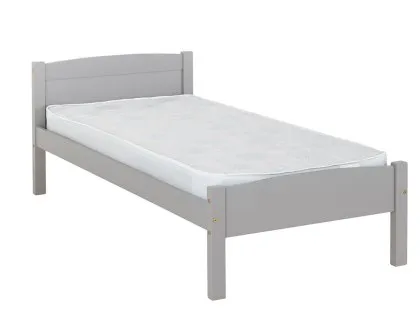 Seconique Amber 3ft Single Grey Wooden Bed Frame