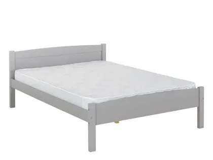 Seconique Amber 4ft6 Double Grey Wooden Bed Frame