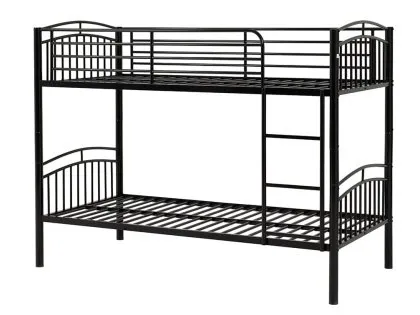 Seconique Ventura 3ft Black Metal Bunk Bed Frame