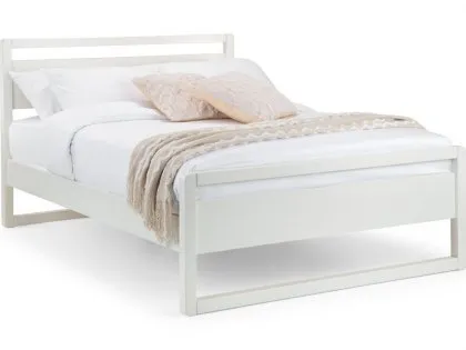 Julian Bowen Venice 4ft6 Double Surf White Wooden Bed Frame