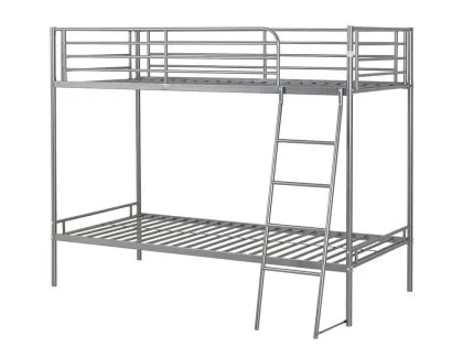 Seconique Brandon 3ft Silver Metal Bunk Bed Frame