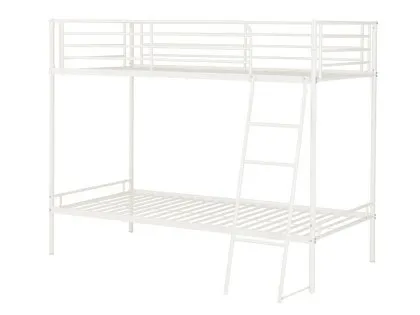 Seconique Brandon 3ft White Metal Bunk Bed Frame