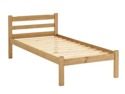 Seconique Panama 3ft Single Pine Wooden Bed Frame